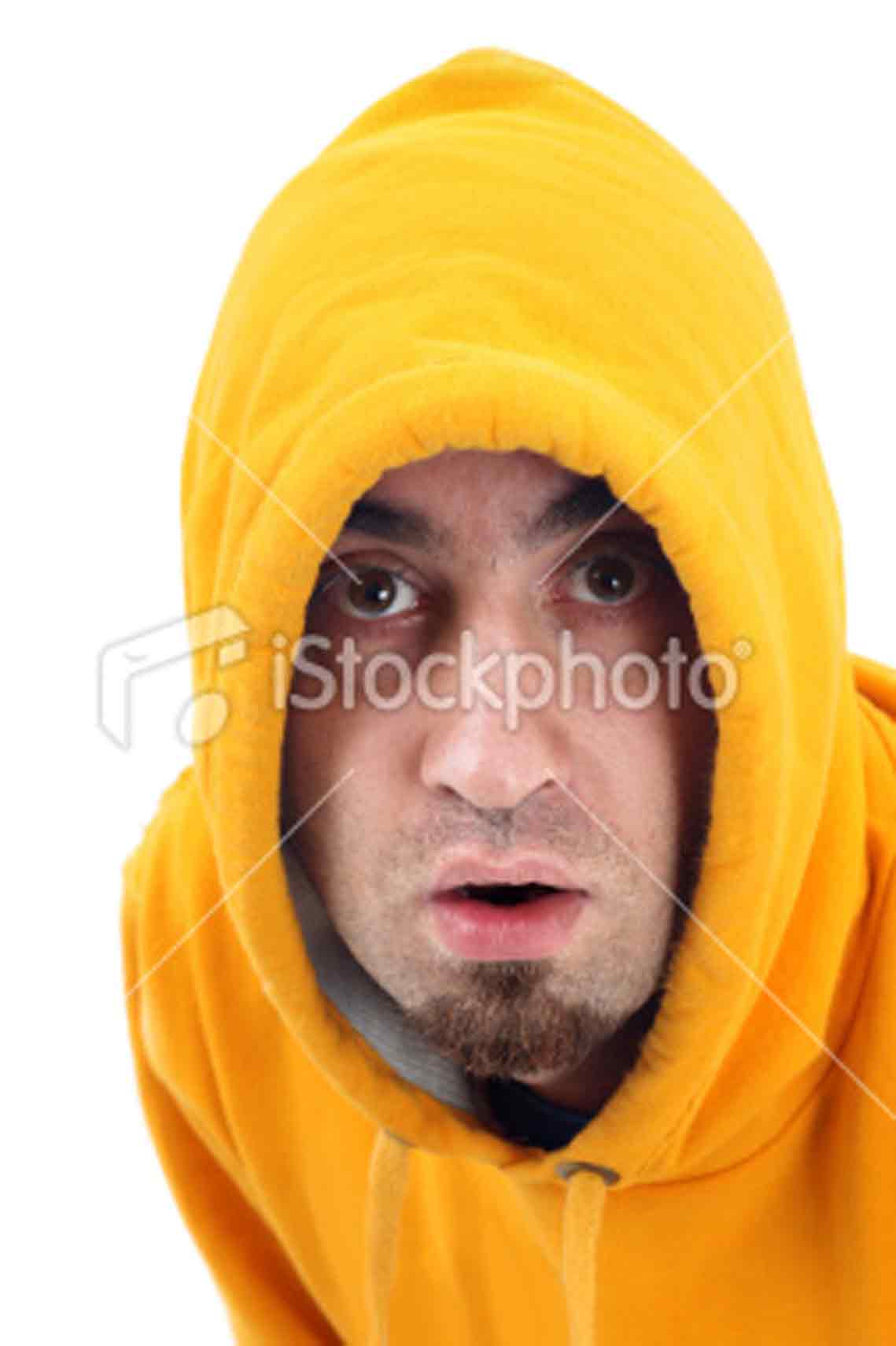 Man Wearing Hoodie